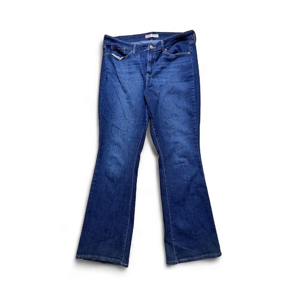 Signature by Levi Strauss Mid-Rise Bootcut Jeans – Dark Wash – W33 L32 (16M)